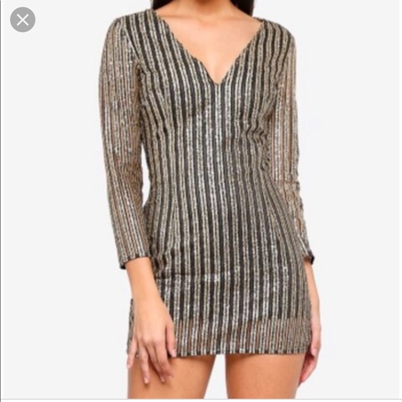 glitter dress missguided